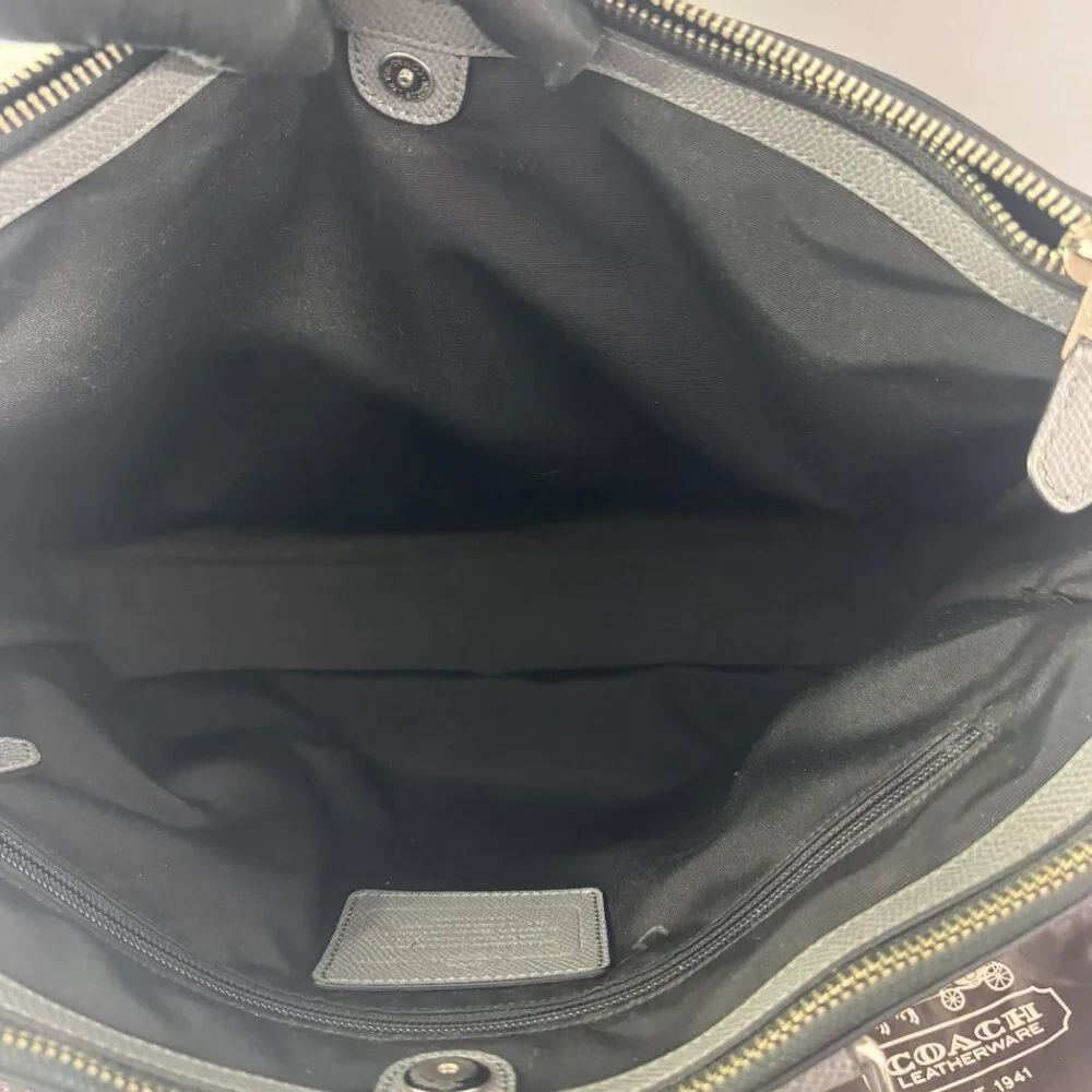 Authentic COACH F71695 METROPOLITAN BAG IN CROSSGRAIN LEATHER, ASH